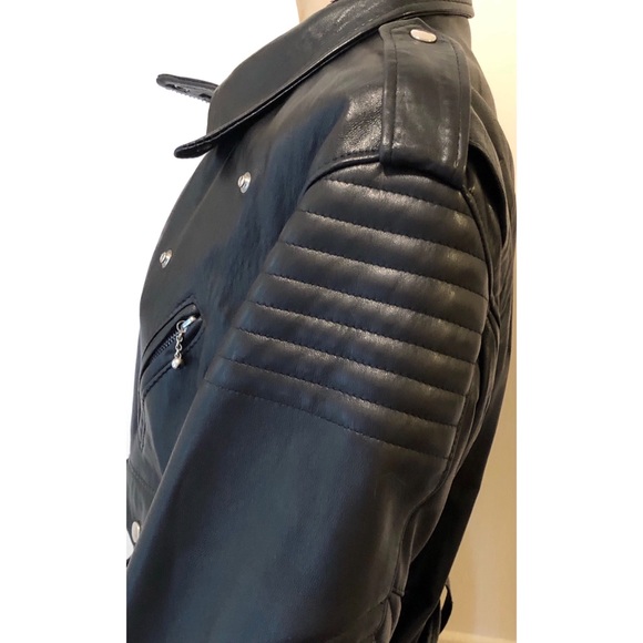 Comme des Garcon/Comme Des fous Vintage Leather Motorcycle Coat. - Picture 6 of 7